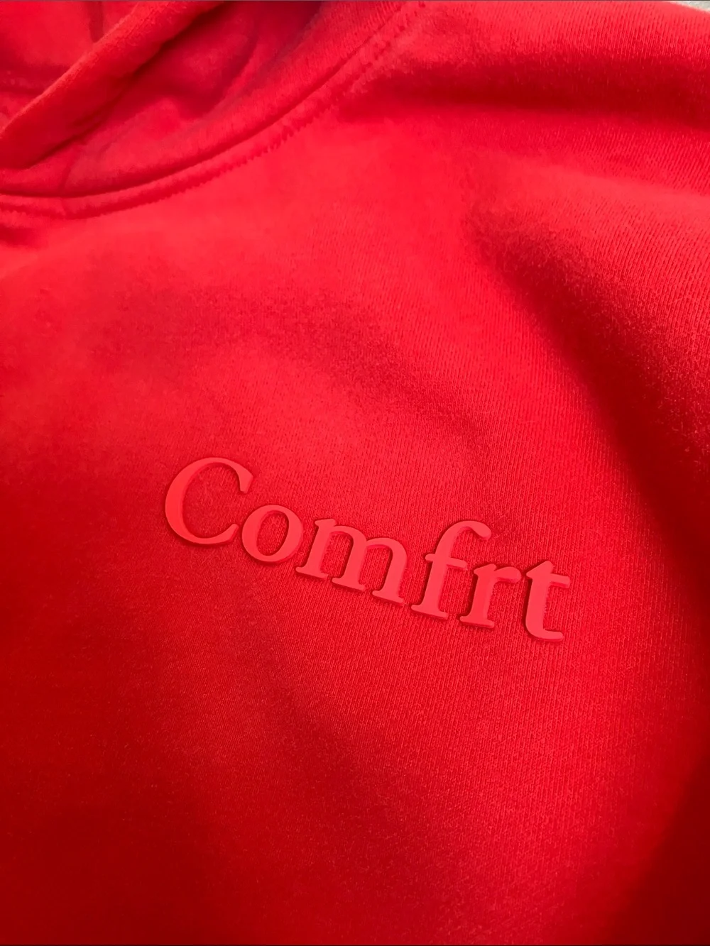 red Comfrt Unisex Adult's Oversized Pullover Hoodie - Picture 8 of 16